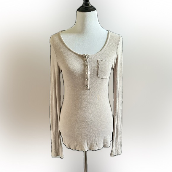 INC ribbed top with embellished button-down - Picture 1 of 4